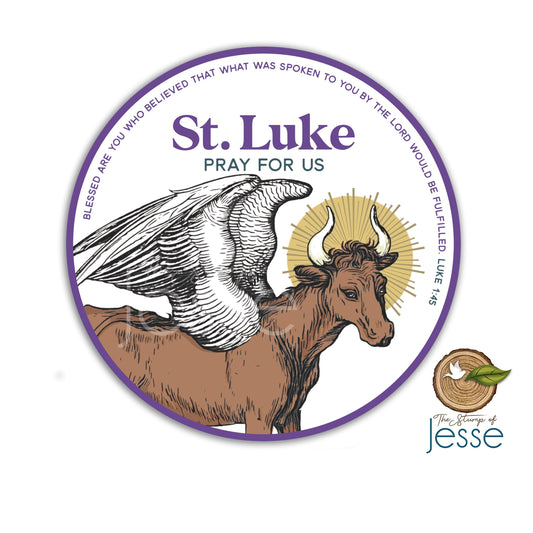 St. Luke Evangelist Symbol Waterproof Sticker
