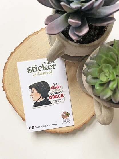 St. Elizabeth Ann Seton Waterproof  Sticker
