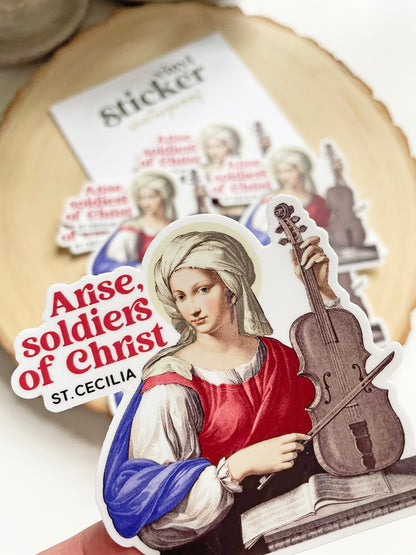 St. Cecilia Waterproof Sticker