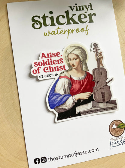 St. Cecilia Waterproof Sticker