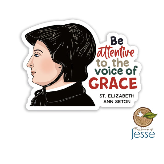 St. Elizabeth Ann Seton Waterproof  Sticker