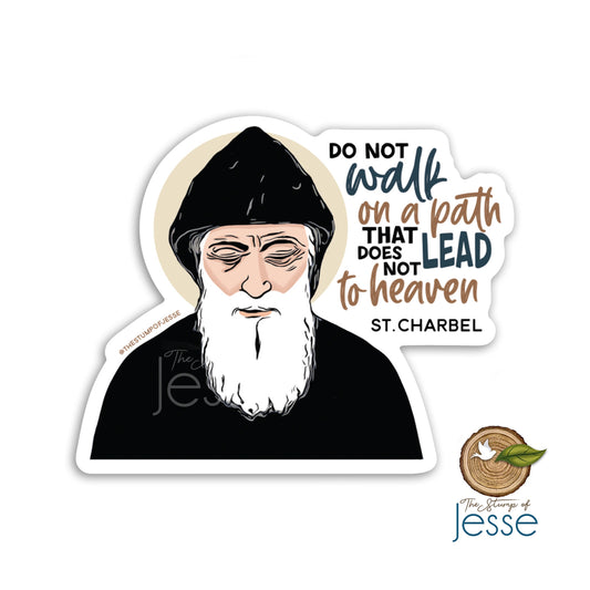 St. Charbel Waterproof  Sticker
