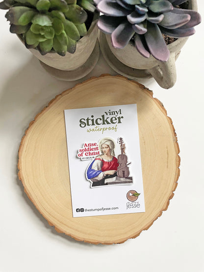 St. Cecilia Waterproof Sticker