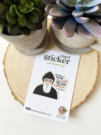 St. Charbel Waterproof  Sticker