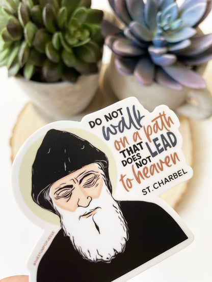 St. Charbel Waterproof  Sticker