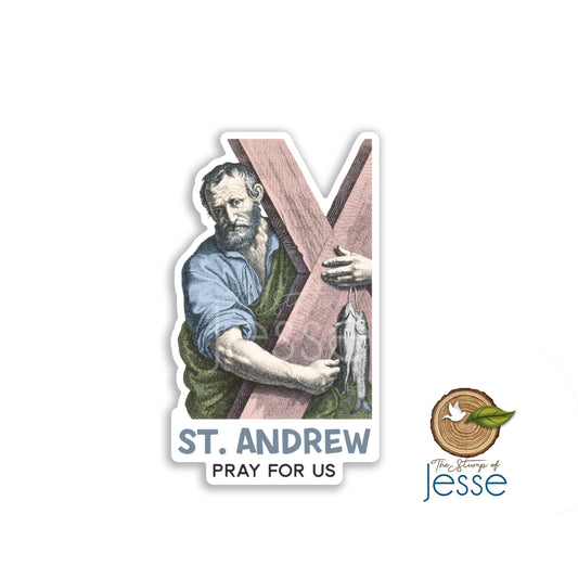 St. Andrew Apostle Waterproof Sticker