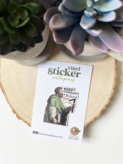 St. Jude Apostle Waterproof Sticker