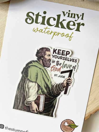 St. Jude Apostle Waterproof Sticker