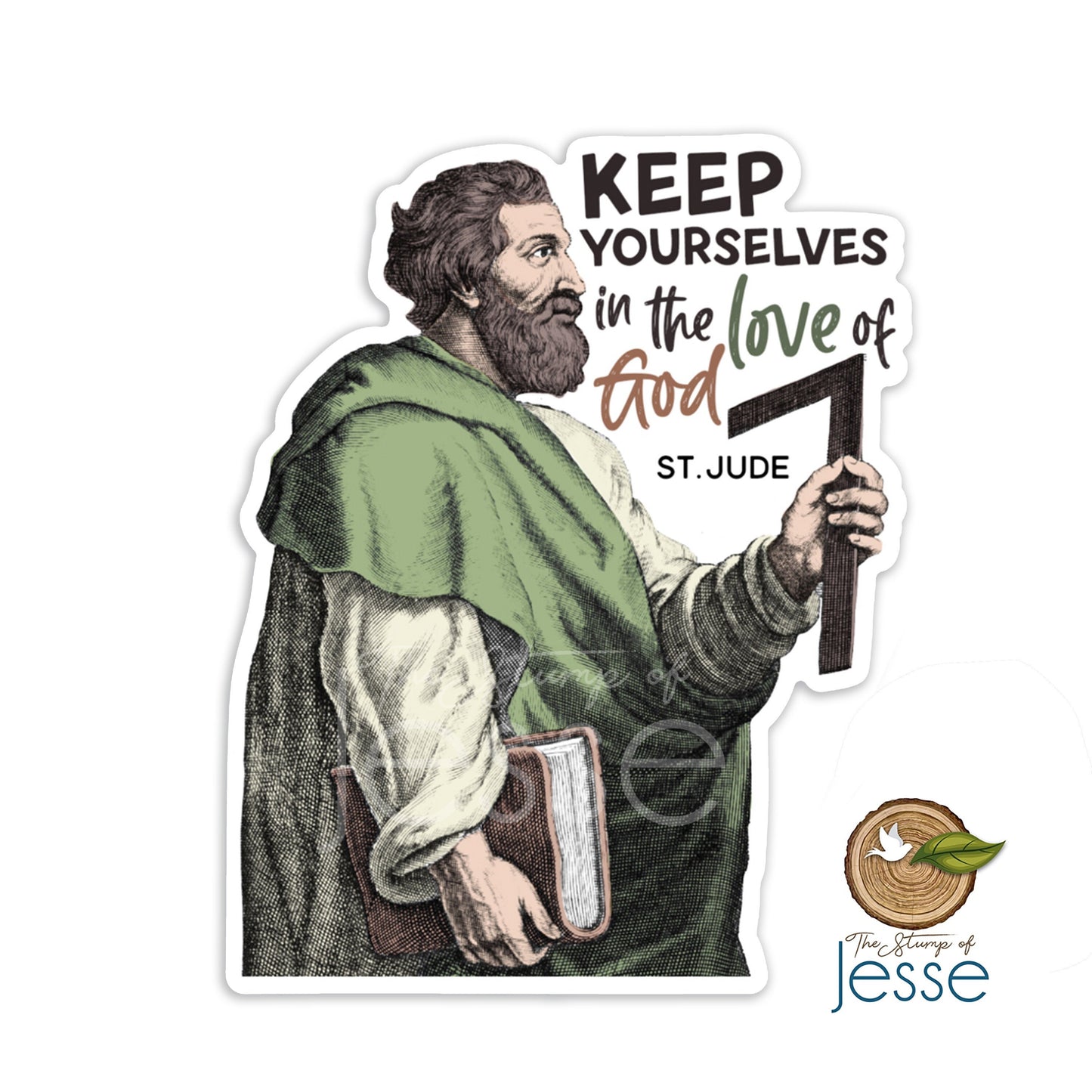 St. Jude Apostle Waterproof Sticker