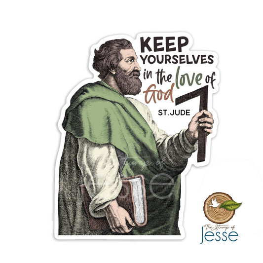 St. Jude Apostle Waterproof Sticker