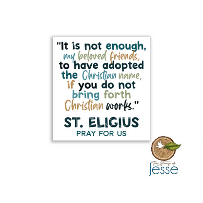 St. Eligius Waterproof Sticker