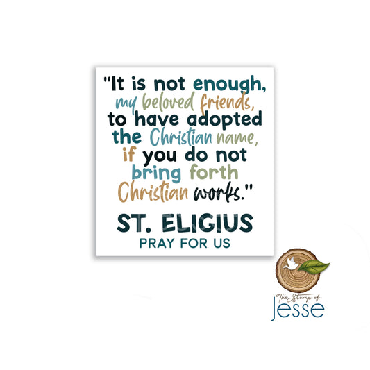 St. Eligius Waterproof Sticker