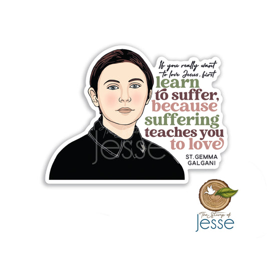 St. Gemma Galgani Waterproof Sticker