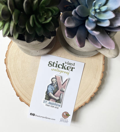 St. Andrew Apostle Waterproof Sticker