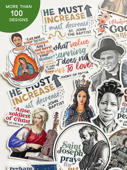 Catholic Waterproof Sticker Bundle