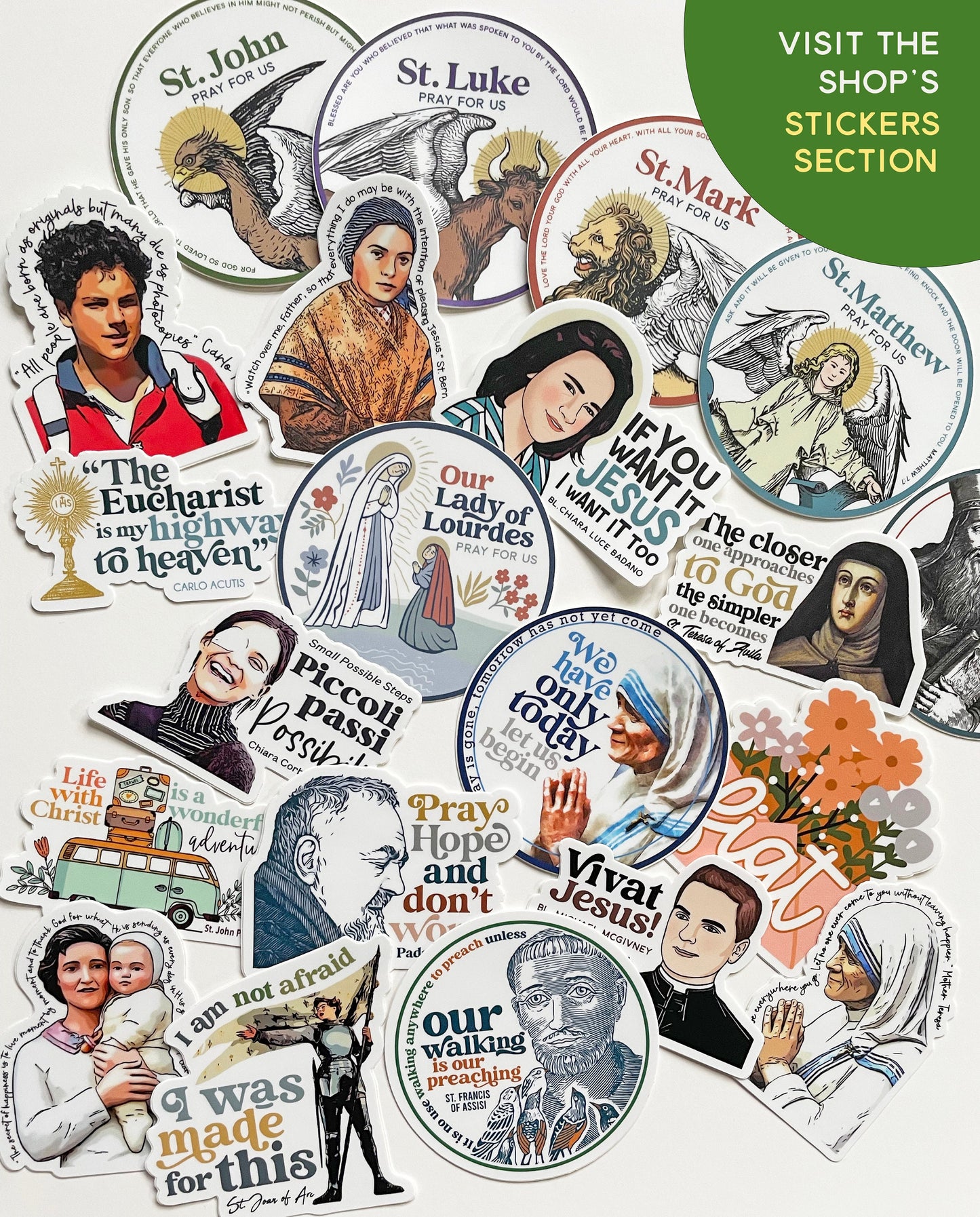 Catholic Waterproof Sticker Bundle