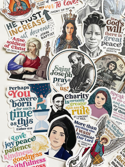 Catholic Waterproof Sticker Bundle