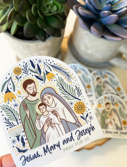 The Holy Family Waterproof Sticker