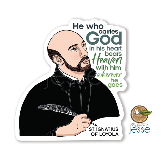 St. Ignatius of Loyola Waterproof Sticker