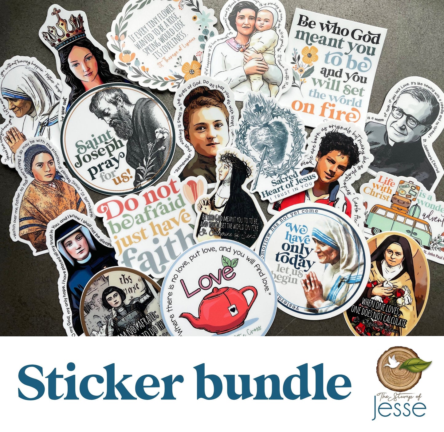 Catholic Waterproof Sticker Bundle
