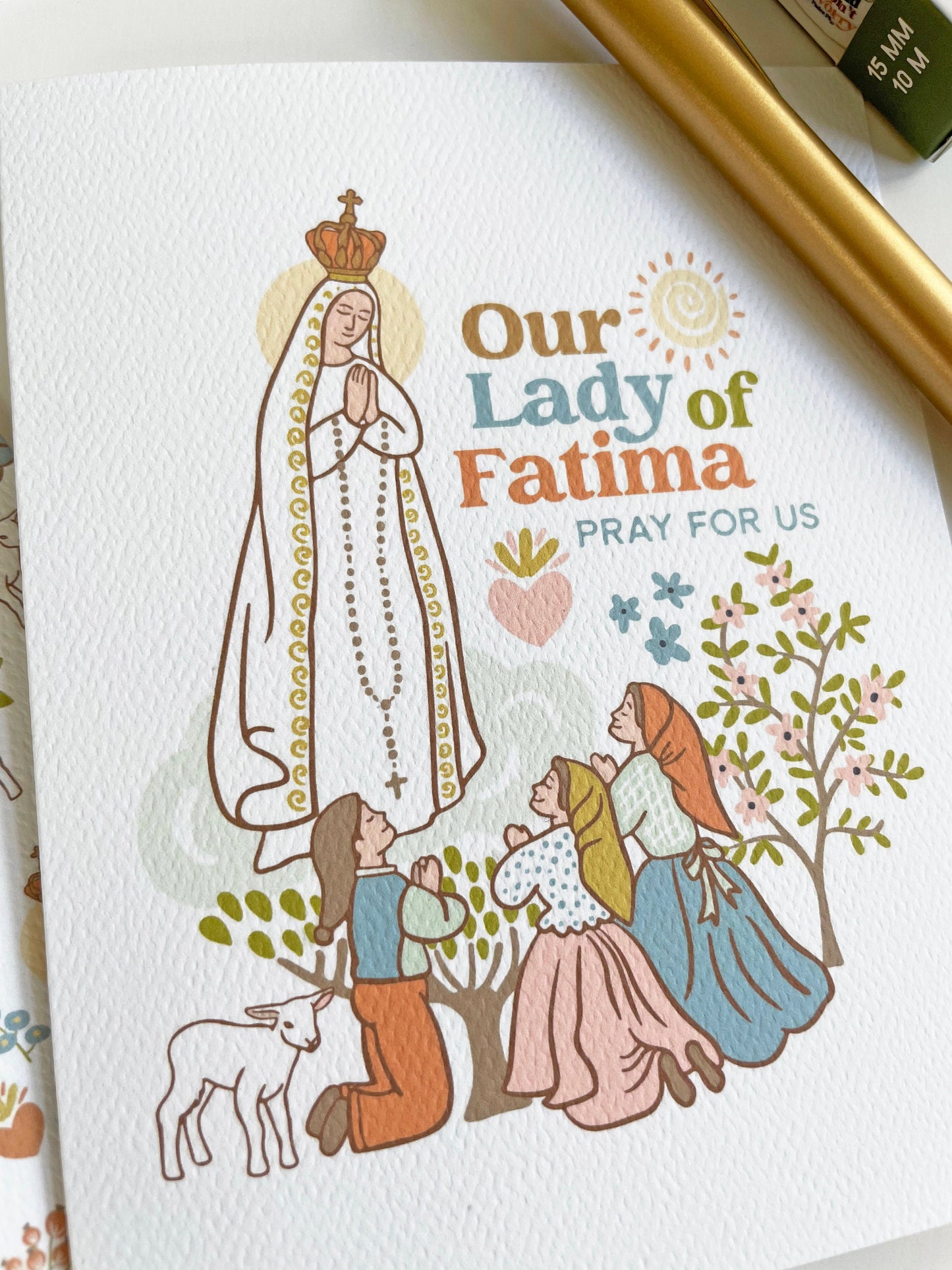 Our Lady of Fatima Greeting Card
