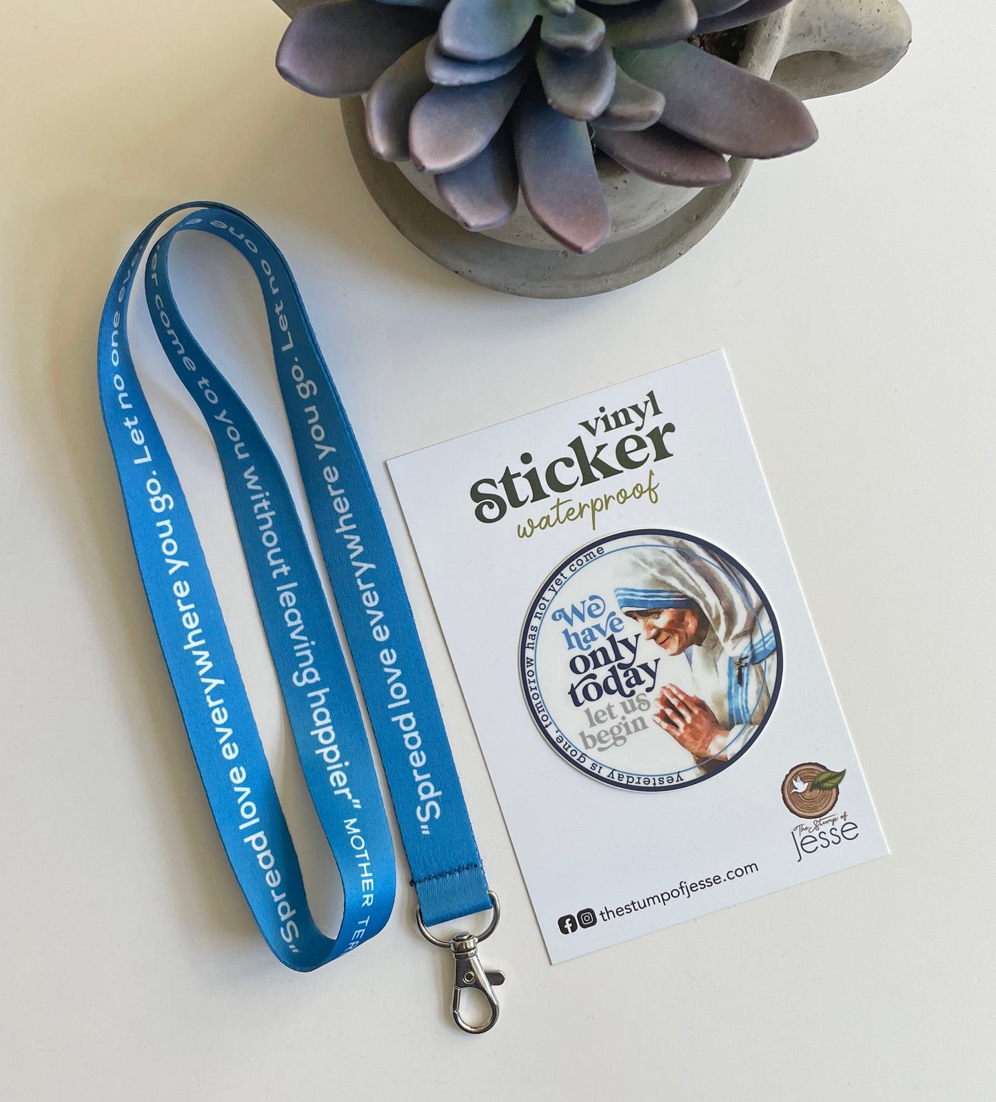 St. Theresa of Calcutta Lanyard | Spread Love Everywhere You Go