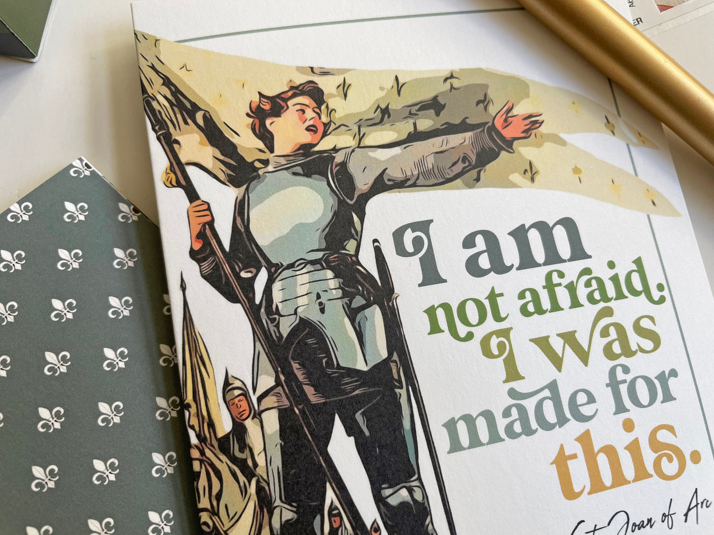 St. Joan of Arc greeting card | A2 Card | Confirmation gift | Catholic gift | Juana de Arco | Catholic greeting card