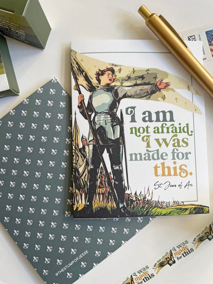 St. Joan of Arc greeting card | A2 Card | Confirmation gift | Catholic gift | Juana de Arco | Catholic greeting card