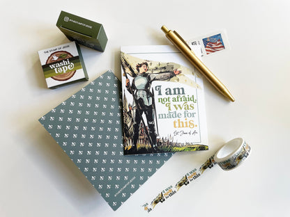 St. Joan of Arc greeting card | A2 Card | Confirmation gift | Catholic gift | Juana de Arco | Catholic greeting card