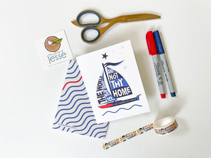 The World is Thy Ship and Not Thy Home Greeting Card | St. Therese of Lisieux | Catholic card | Catholic gift | Confirmation | Patron saint