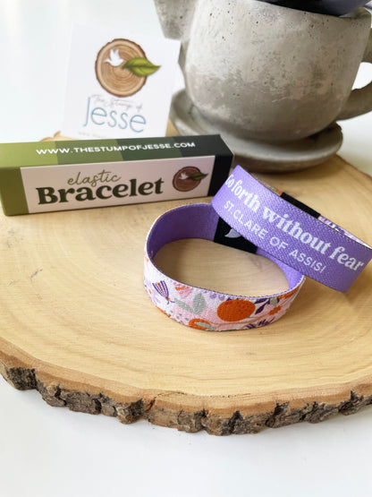 St. Clare of Assisi | Reversible Elastic Bracelet
