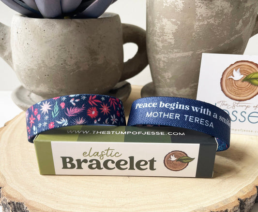 Mother Teresa | Reversible Elastic Bracelet