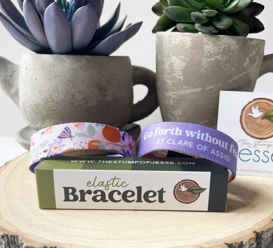 St. Clare of Assisi | Reversible Elastic Bracelet