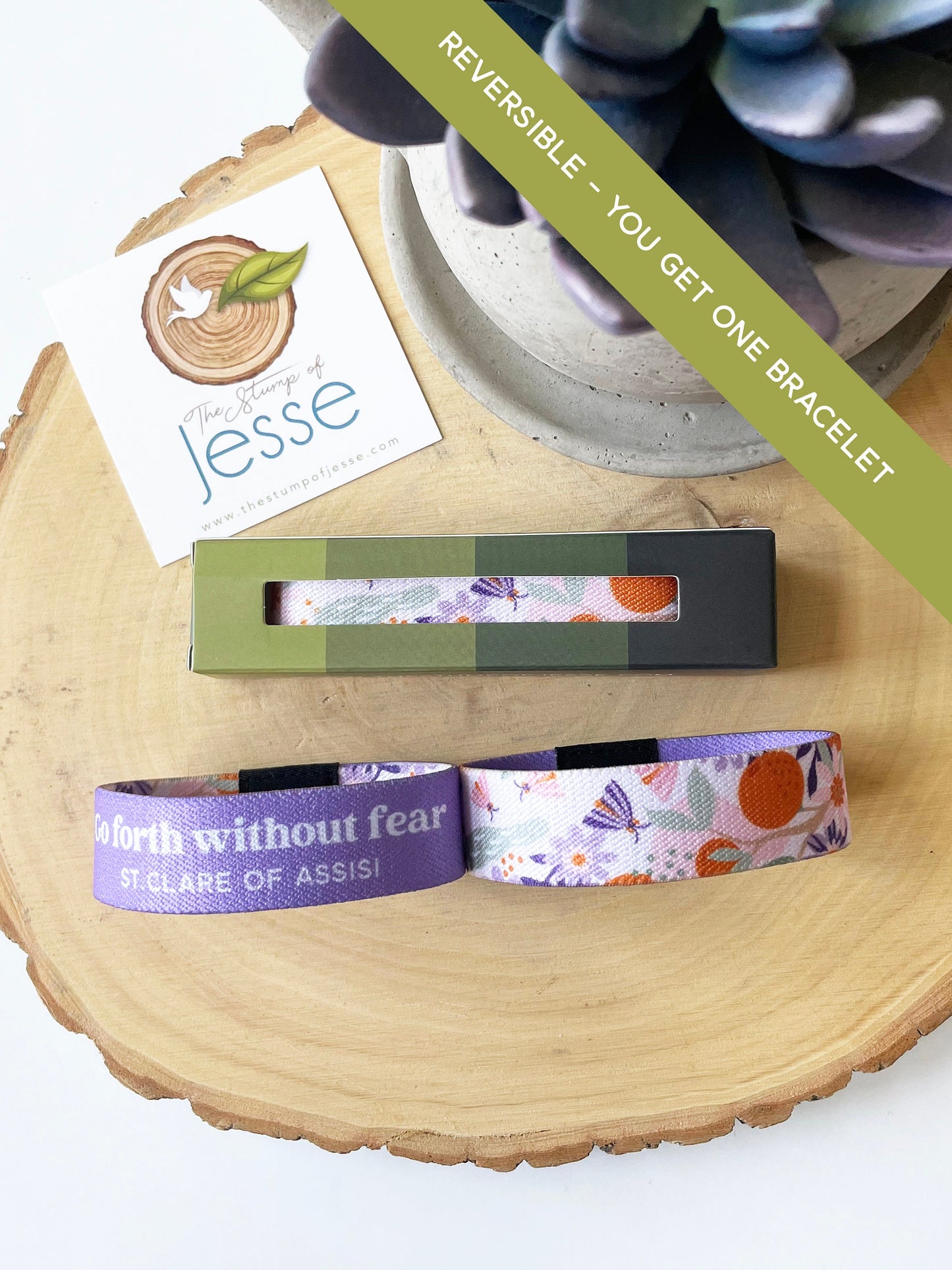 St. Clare of Assisi | Reversible Elastic Bracelet