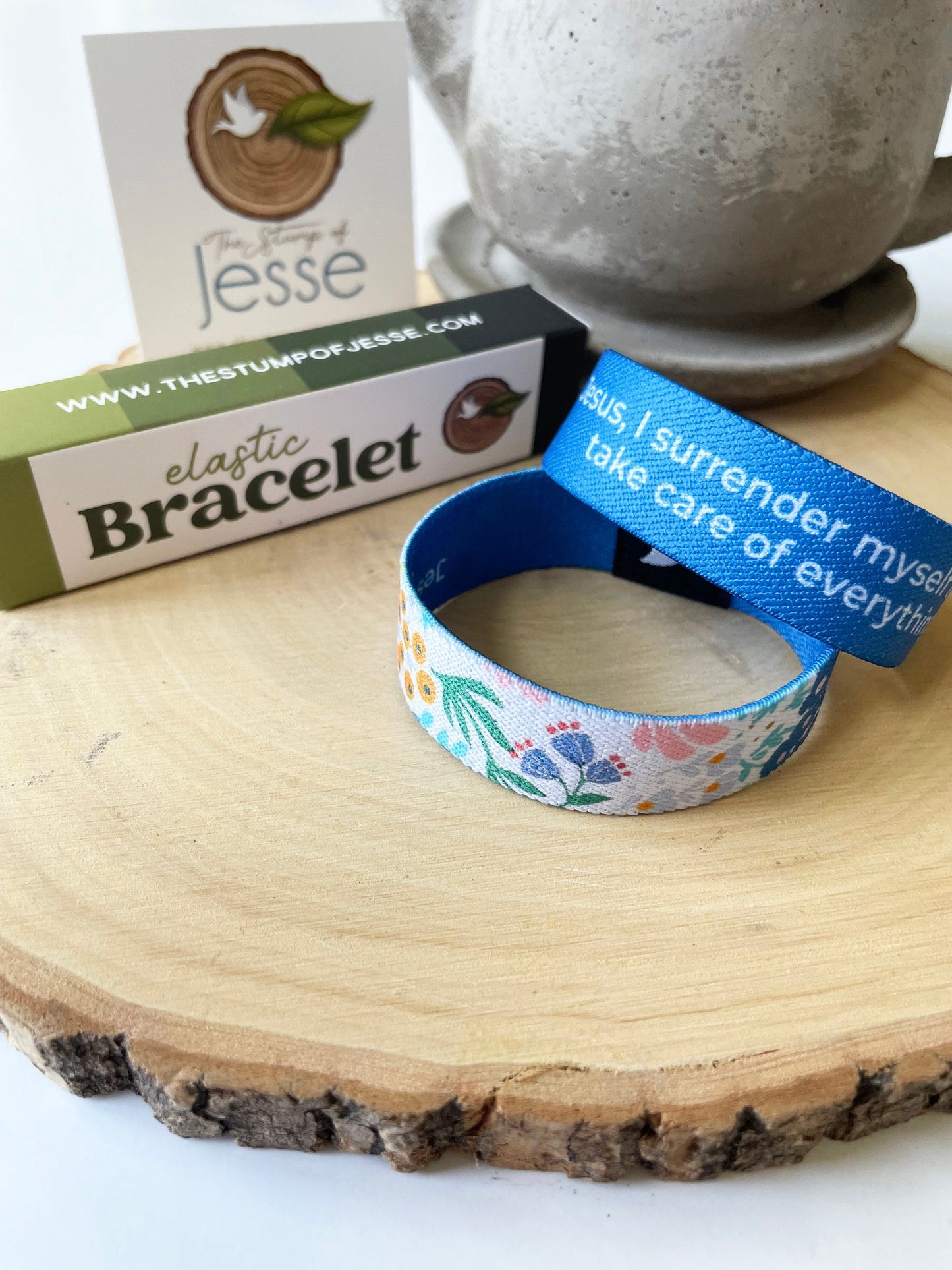 Jesus I surrender myself to You| Reversible Elastic Bracelet