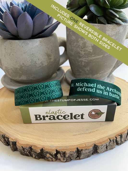 St. Michael the Archangel | Reversible Elastic Bracelet